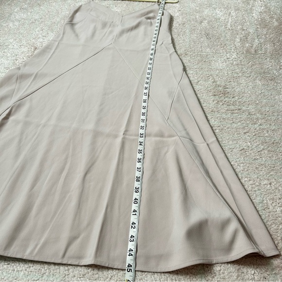 Thakoon Dusty Blush Nude Midi Slip Dress Size 4 Minimalist Clean Girl Neutral - Picture 8 of 14